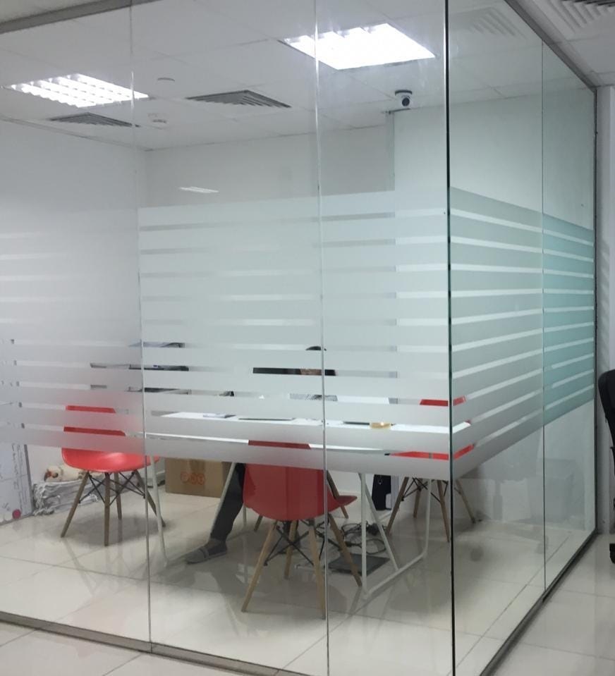 FROSTED GLASS STICKER DUBAI, FROSTED STICKER, OFFICE GLASS STICKERS DUBAI,  SHARJAH
